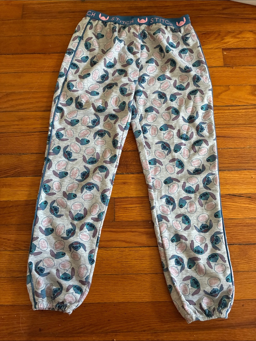 Stitch Pattern Gray pajama pants